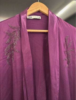 Conjunto Zara Púrpura Bordado con lentejuelas