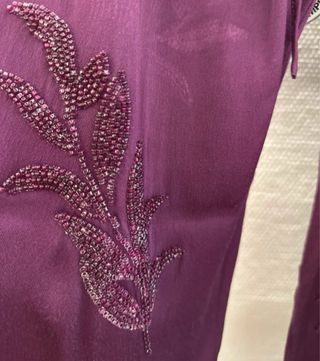 Conjunto Zara Púrpura Bordado con lentejuelas