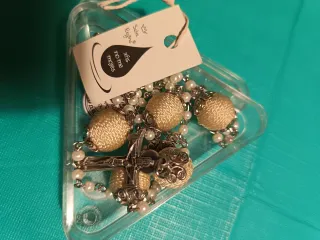 Rosario  collar  Salve Regiinai Artesanal con cruz