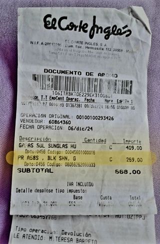 Gafas de Sol Prada Negras y recambio