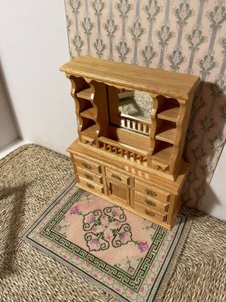 Credenza Piattaia per Dollshouse in Legno