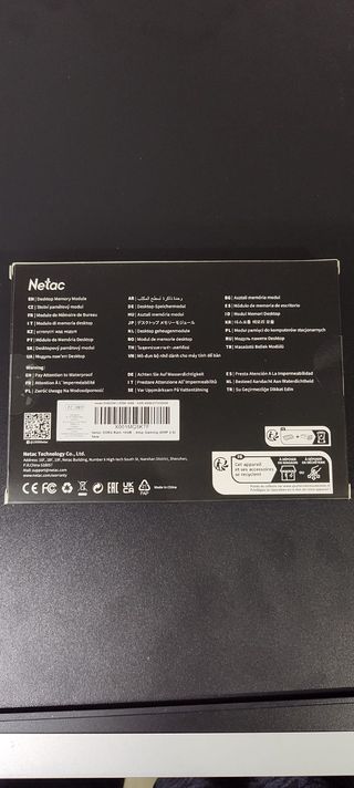 Netac SHADOW II DDR4 16GB (2x8GB) Gaming (Negras).