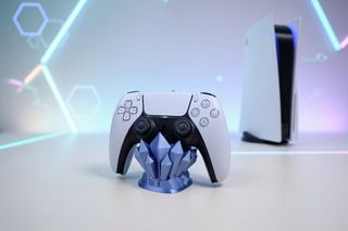 Soporte Mando PS5/Switch Cristal Azul