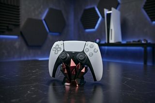 Soporte Mando PS5/Switch Cristal Azul