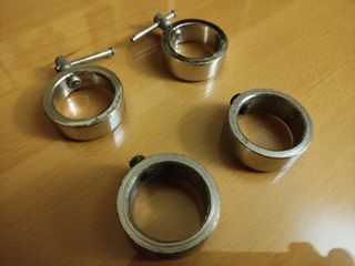 4 Cierres / Clips / Topes para barras 28 mm