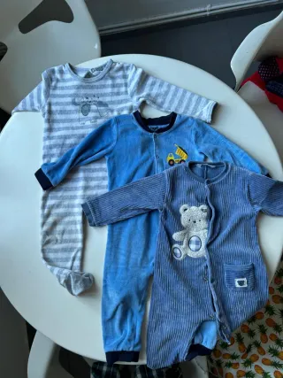 Lote 3 Pijamas Bebé Talla 12 Meses