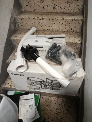 Bomba con filtro para piscina