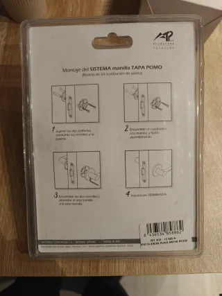 2 Manillas negras para puerta