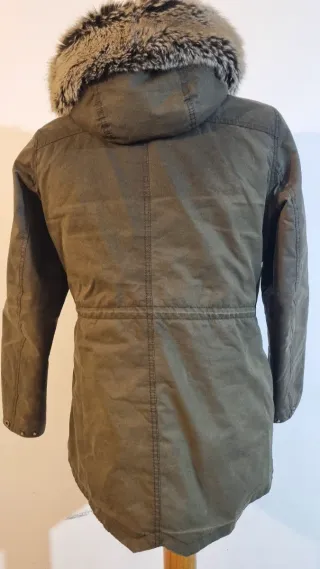 Parka Barbour Kelsall Wax Verde-caqui Mujer