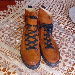 Scarponcini Paul Green uomo marroni nuovi con lana