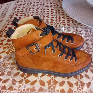 Scarponcini Paul Green uomo marroni nuovi con lana