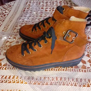 Scarponcini Paul Green uomo marroni nuovi con lana