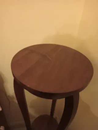 Tavolino porta lume in legno