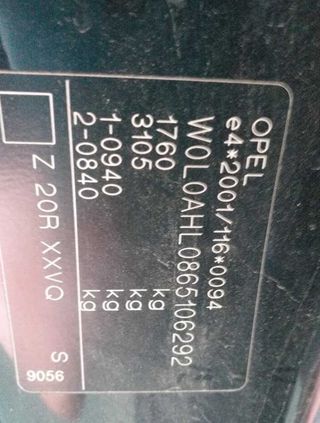 Paragolpes trasero opel astra gtc cosmo 303233