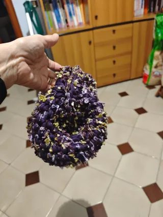 Borsetta uncinetto bucle' e viola