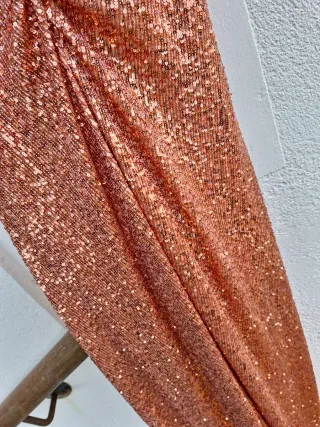 Abito Pinko donna oro/rosa paillettes