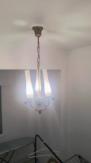 Lámpara italiana colgante dorada