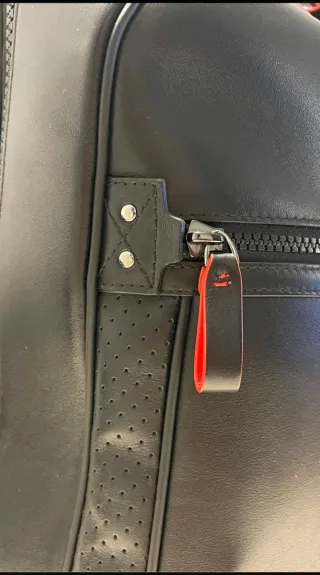 Mochila grande de piel original Montblanc.