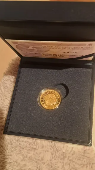 Moneda 2 Escudos Oro 150 Aniversario