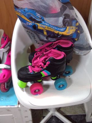 Patines 4 Ruedas + Rodilleras