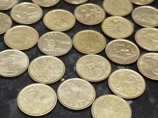 Lote 25 monedas 5 Pesetas