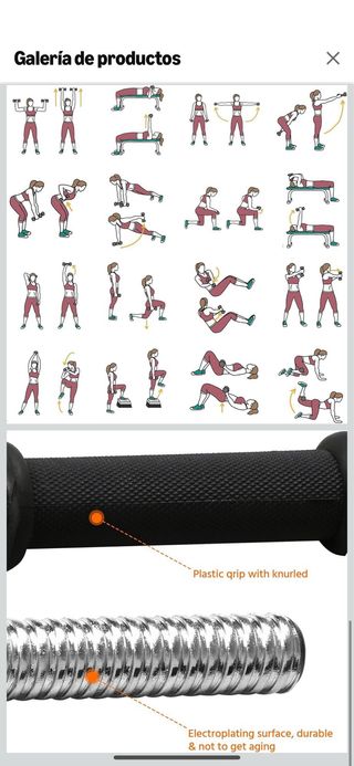 Juego Pesas mancuernas ajustables, hasta 30 kg