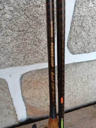 Cana de pesca inglesa Shimano com carreto Tica