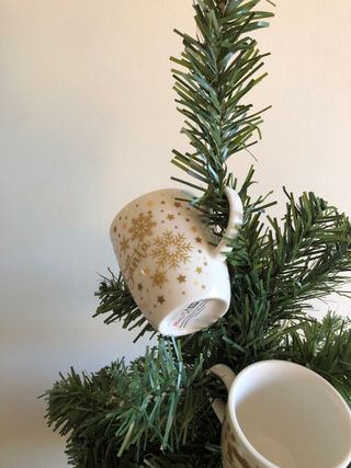 Tazas Merry Christmas Porcelana Dorada