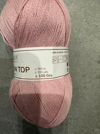 Algodón Top Rosa Palo