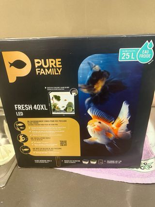 Acuario 25L Gris/Blanco