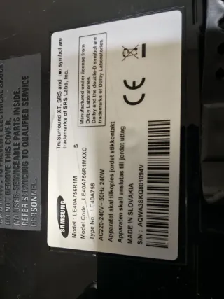 Samsung 40 Full HD TV