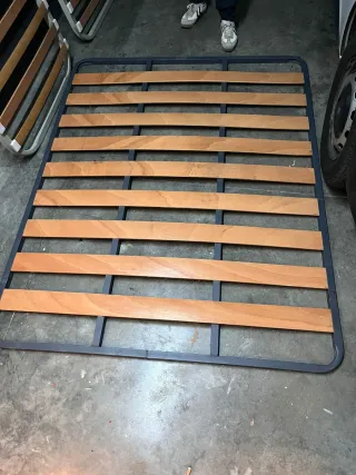 Somier 105cm Madera y Metal