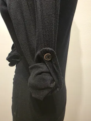 Maglia nera con rouches