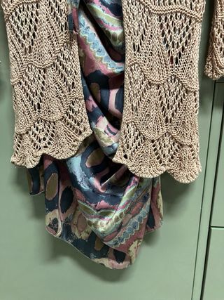 Vestido mujer talla S rosa y multicolor