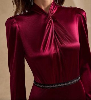 Vestido largo rojo elegante