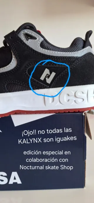 Zapatillas DC Shoes KALYNX Negras y Rojas