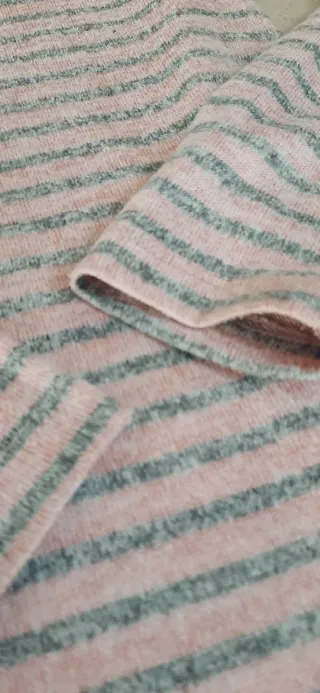 Jersey rayas rosa y gris