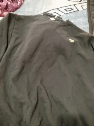 Sudadera Lacoste Negra Talla M