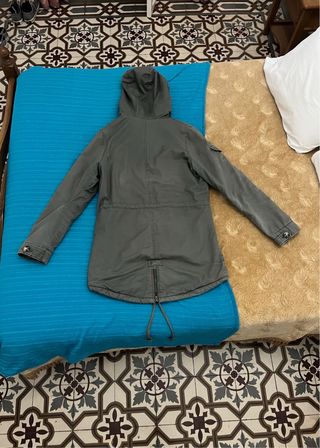 Parka Verde Militar con Forro Interior