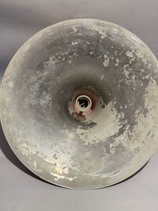 Lampadario rosso metallo