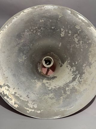 Lampadario rosso metallo