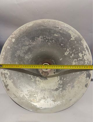 Lampadario rosso metallo