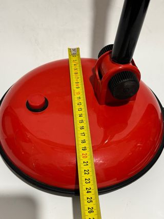 Lampadada Scrivania Mazda Rossa Vintage Design 80s