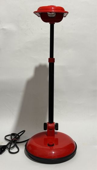 Lampadada Scrivania Mazda Rossa Vintage Design 80s