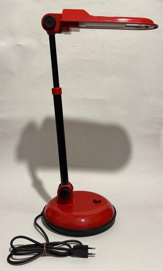 Lampadada Scrivania Mazda Rossa Vintage Design 80s