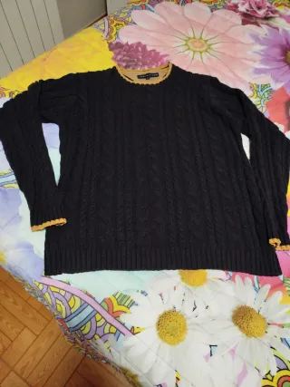 Jersey Tommy Hilfiger Hombre azul marino y Dorado