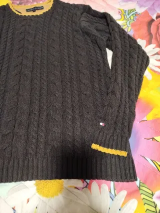 Jersey Tommy Hilfiger Hombre azul marino y Dorado