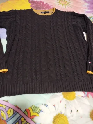 Jersey Tommy Hilfiger Hombre azul marino y Dorado