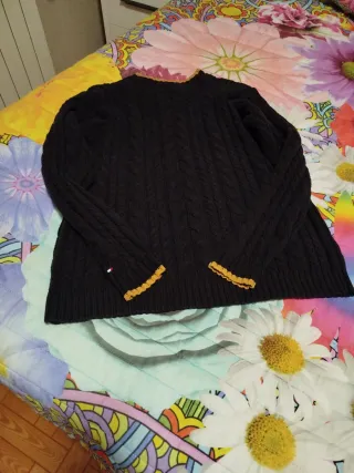 Jersey Tommy Hilfiger Hombre azul marino y Dorado