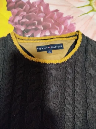 Jersey Tommy Hilfiger Hombre azul marino y Dorado